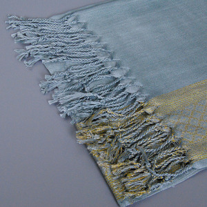 Scialle in cotone con nappe in cotone Hijab sciarpa da donna con nappe da donna - Product Image 6