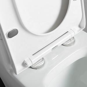 Sartén de cerámica para inodoro de Hotel de <span class=keywords><strong>alta</strong></span> calidad, diseño moderno, inodoro cuadrado de una pieza, cuenco de baño de doble descarga, artículos sanitarios - Product Image 6