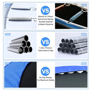 높은 어린이 탄력 침대 보호 그물 점프 침대 물 트램폴린 품질 트램폴린 야외 가정용 성인 - Product Image 4