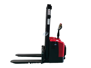 High Efficiency 1.5-Ton Electric Pallet Stacker Automatic Lifting Device With Chain Sling Retail Mining Application - Product Image 3