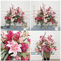 Boule de fleurs artificielles vertes inspirées de la nature, centre de table, décoration, boule de fleurs en plastique, décoration de mariage et de fête