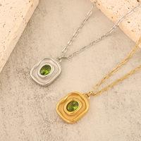 Nouveau Collier Pendentif Zircon Scintillant Irrégulier 2026, Chaîne Trombone, Bijou Anti-ternissement en Acier Inoxydable