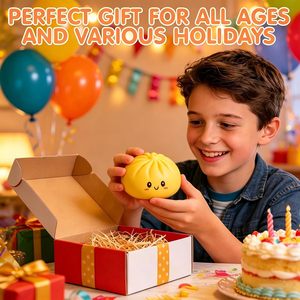 2026 Gran Venta Juguetes Antiestrés TPR: Squishies de Dumplings, Bollos Bao, Bao Zi, y Squishies Arcoíris con Purpurina, en Caja Sorpresa Misteriosa - Product Image 4