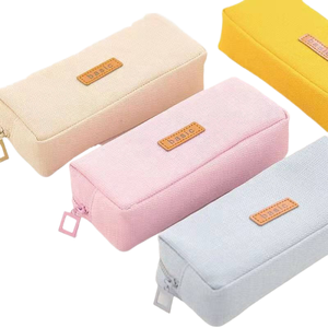 Estuche de Lápices de Plástico y Tela Personalizable de Gran Capacidad <span class=keywords><strong>Caiou</strong></span>, con Cierre, para Uso Escolar y de Oficina, con Logotipo, 19*6*3cm - Product Image 1