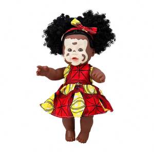 Nouveau design, poupée africaine noire réaliste de 12 pouces avec <span class=keywords><strong>Vitiligo</strong></span> - Product Image 5