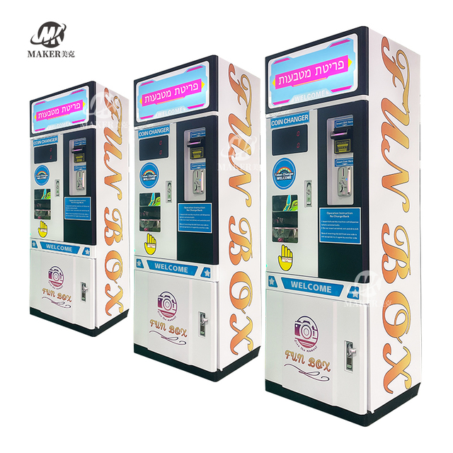 MAKER Easy-to-Operate Coin Dispenser Metal Arcade ATM Automatic Token Changer Cash Exchange Machine Coin Exchange Machine