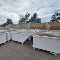 Poubelle d'extérieur Benne à ordures de construction de haute qualité Poubelles métalliques