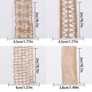 Tissu <span class=keywords><strong>de</strong></span> décoration d'arbre <span class=keywords><strong>de</strong></span> Noël <span class=keywords><strong>de</strong></span> ruban d'arcs <span class=keywords><strong>de</strong></span> <span class=keywords><strong>noeud</strong></span> <span class=keywords><strong>de</strong></span> <span class=keywords><strong>Jute</strong></span> fait à la main <span class=keywords><strong>de</strong></span> luxe pour l'artisanat <span class=keywords><strong>de</strong></span> couronne et l'emballage cadeau - Product Image 3