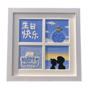 Kit Completo per Pittura a Olio su Tela con <span class=keywords><strong>Cornice</strong></span> Fai-da-Te, Design a Griglia Quadrata, Regalo di Compleanno Personalizzabile Fatto a Mano - Product Image 5