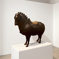 Grande statue de cheval en bronze antique extérieure personnalisée décoration d'art abstrait moderne par des techniques de moulage de cuivre