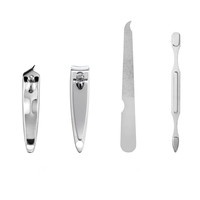 Moins cher Portable 7 pièces ongles manucure ensemble soins personnels toilettage outils Kits pour cadeaux