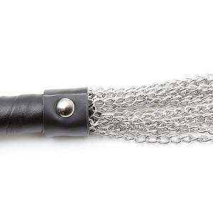 OEM High Quality Soft Leather Flogger for Male Sex Bdsm Bondage Gear with Metal Tassels Sex Spanking <strong>Whip</strong> <strong>Stock</strong> Included - Product Image 3