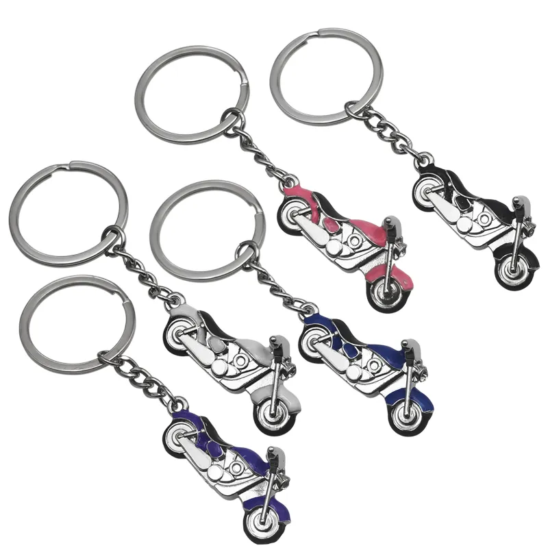 พวงกุญแจรถจักรยานยนต์ฮาร์เลย์3D โลหะสุดสร้างสรรค์พวงกุญแจของขวัญกระเป๋าโซ่กุญแจรถมอเตอร์ไซด์