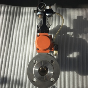 Vanne à boisseau sphérique pneumatique intelligente Q641F-16P en acier inoxydable, personnalisable OEM, DN15-DN250, 24V/220V, petites pièces de quincaillerie Q641F-16P - Product Image 2