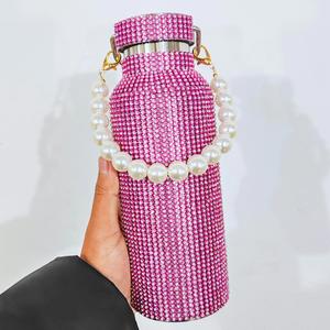 Wholesale 350ml 500ml 750ml 1000ml Sparkling Diamond Vacuum <b>Flask</b> Bling Rhinestone Stainless Steel Bling Diamond Water <b>Bottle</b> - Product Image 5