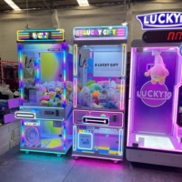 Machine à griffes à monnayeur, prix d'usine en gros, équipement de jeu d'arcade avec design coloré