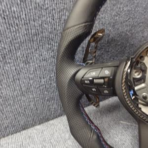 Volante de Cuero para <span class=keywords><strong>BMW</strong></span> Serie M, Volante Deportivo para Automóviles F30 F10 F15 F36 F20 F22 F25 F32 M3 M4 <span class=keywords><strong>M5</strong></span> X5 E46 <span class=keywords><strong>E60</strong></span> E70 E90 E91 E92 - Product Image 2