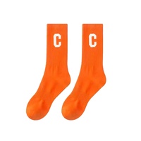 Chaussettes mi-mollet en coton rayées pour le sport, avec logo personnalisé, certifiées OEKO Tex100, vente en gros, OEM, marque privée, chaussettes décontractées