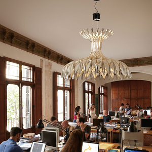 Luce minimalista a Led in legno a soffitto popolare sala da pranzo moderna ristorante Villa Hotel decorazione artistica lampadario in legno - Product Image 4