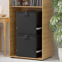 Caja de Almacenamiento de Discos Resistente al Fuego, Plegable y Seccionada, Organizador de Vinilos con Capacidad para 30-50 Álbumes, para DJ y Hogar