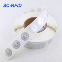 Autocollant RFID 25 mm 13,56 MHz ISO14443A NFC modifiable S50, étiquette universelle en PVC pour téléphones Android, mini-étiquette, carte de membre