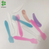 Spatules de beauté en plastique écologique, pour utilisation des cosmétiques, outil distributeur de crème, cuillère sans BPA, 1 pièce