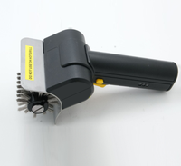 Brosse de nettoyage électrique pour barbecue avec manche en plastique, rechargeable, en acier inoxydable, pour barbecue extérieur - Stock usine