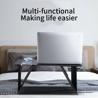 Great Roc recommande la table d'ordinateur portable portable en PU avec chargeur magnétique sans fil 15W compatible avec une table d'ordinateur portable pliable jusqu'à 17 "pour le lit.