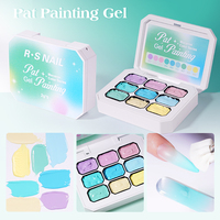 Kit de Gels Pat Pat OEM 9 Couleurs, Gel de Peinture Ombré Dégradé pour Nail Art, SANS HEMA, Gel Solide Marque Privée pour Nail Art DIY