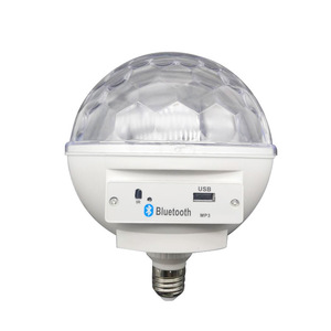 Loa thông minh điều khiển từ xa <span class=keywords><strong>LED</strong></span> đầy màu sắc sân khấu Disco ánh sáng giáng sinh trang trí RGB tự động xoay DJ ma thuật pha lê bóng đèn - Product Image 2