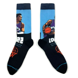 Chaussettes de basket-ball montantes <span class=keywords><strong>Donovan</strong></span> <span class=keywords><strong>Mitchell</strong></span> Utah Jazz : chaussettes de sport à motif de joueur pour hommes, idéales pour les matchs et les vêtements de fans - Product Image 3