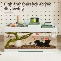 Relaxlines gros personnalisé 6.7L acrylique poisson Aquarium petit bureau maison Mini Aquariums aquariums