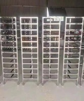 Fabriqué en usine en métal en acier inoxydable préservé porc saucisse viande suspendu support chariot chariot amovible roue universelle
