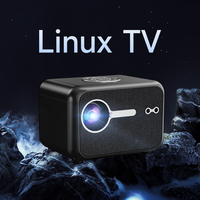 Projecteur intelligent Linux professionnel 1200 ANSI 1080P 4K avec autofocus, WiFi 6, portable, MEMC, stéréo HIFI pour les entreprises et les commandes en gros
