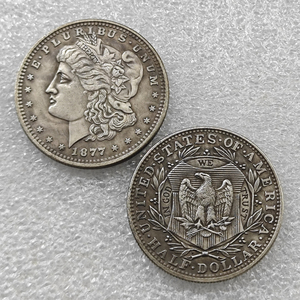 Pièces de monnaie commémoratives de style antique Morgan Half Dollar des États-Unis de 1877, cadeaux, décoration de la maison - Product Image 3