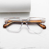Lunettes de vue de haute qualité, de luxe, surdimensionnées, avec de grands verres en acétate, montures optiques pour hommes