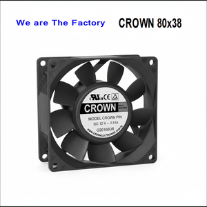 Ventilateur axial DC T1 Crown 8038 pour la sécurité - Product Image 1