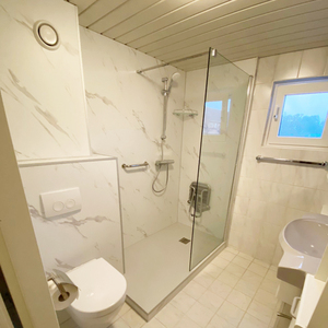 Chất lượng cao 100% Trinh Nữ không thấm nước PVC SPC tấm Tường cho phòng tắm phòng tắm Nội Thất Tường Ốp - Product Image 5