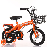 Vélo pour enfants de 14 pouces le plus vendu avec siège arrière et roue auxiliaire, adapté aux enfants de 2 à 13 ans