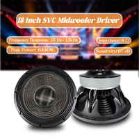 Haut-parleur de graves de 18 pouces 1600W RMS, bobine en cuivre de 125mm, aimant double ferrite de 280mm, prix d'usine OEM en gros