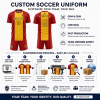 Uniforme de Fútbol Personalizado con Nombre y Número del Jugador, Camisetas de Fútbol con Sublimación Completa