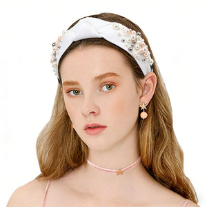 ZhenXi Wide Pearl Headband For Women Fresh Sweet Style Headdress With Gift Box Birthday Valentine's Day Gift - Product Image 2