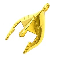 Pendentif de casque de guerrier de soldat spartiate d'acier inoxydable argenté de vente chaude en plaqué or