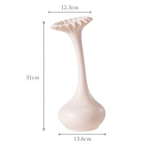 Vase en céramique Zen Minimalisme, pièce maîtresse sculpturale pour salon de thé et salon moderne, décoration artistique pour plantes et tiges - Product Image 5