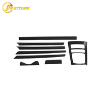Kits de Accesorios Interiores para Porsche Cayenne 958 (2011+), Panel de Consola de Fibra de Carbono, Panel de Puerta y Cubierta Decorativa