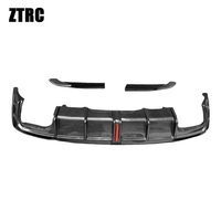 Pour AUDI S4 B9.5 2022-2025 Berline Sport, lèvre arrière et diffuseur de pare-chocs en fibre de carbone, installation facile