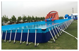 Grande <span class=keywords><strong>piscine</strong></span> gonflable personnalisée pour adultes et enfants, cadre en <span class=keywords><strong>m</strong></span>étal PVC, utilisation intérieure et extérieure, fabriquée en Chine. - Product Image 6