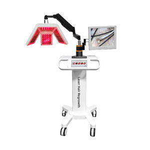 Appareil de croissance capillaire professionnel - Écologique, en acier inoxydable et plastique, pour salon, appareil de massage du cuir chevelu, certifié CE ROHS UE 2-en-1 - Product Image 3