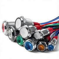 Indicateur LED triphasé pour circuit imprimé, voyant de tension et de courant secteur, lampes de signalisation lumineuses à diode pour tableau électrique
