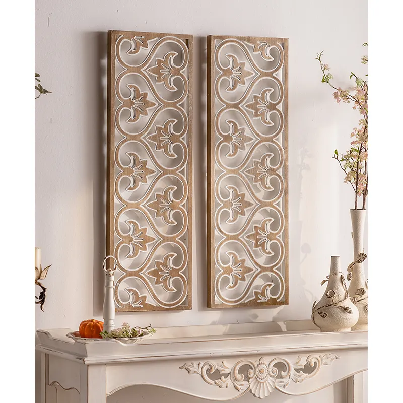 Настенные панели ручной работы в скандинавском стиле, антикварные прямоугольные декоративные деревянные панели для интерьера дома